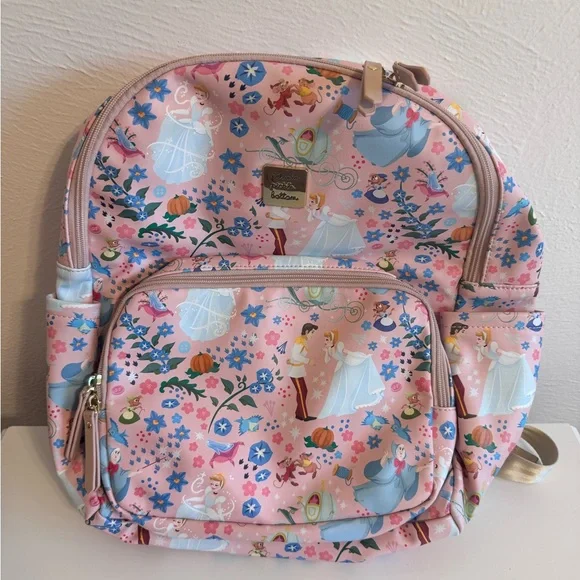 Petunia Pickle Bottom Disney Cinderella Pink Floral Backpack Diaper Bag Petunia Pickle Bottom District Backpack Petunia Pickle  main image 4
